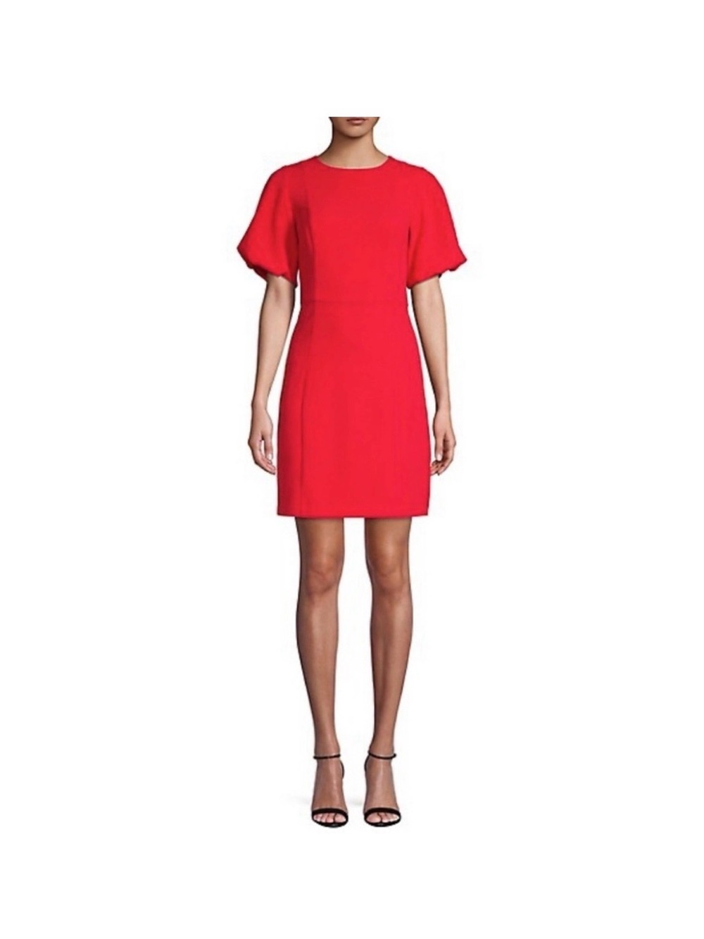 Eliza J Red Short Sleeve Mini Dress - Women